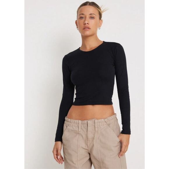 Motel Rocks Black Long Sleeve Top - Picture 2 of 6